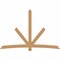 Ekena Millwork Alberta Timber Gable Bracket, Western Red Cedar, 108"W x 72"H x 1 1/2"D x 5 1/2"F, 16/12 Pitch GBW108X72X0206ALB00SWR - alternate 1